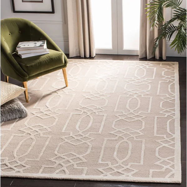 Safavieh Bella BEL138C Sand - Ivory Rug 4&x 6& Rectangle