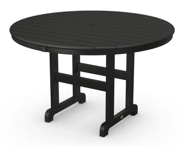 POLYWOOD Round 48x22 Dining Table - White