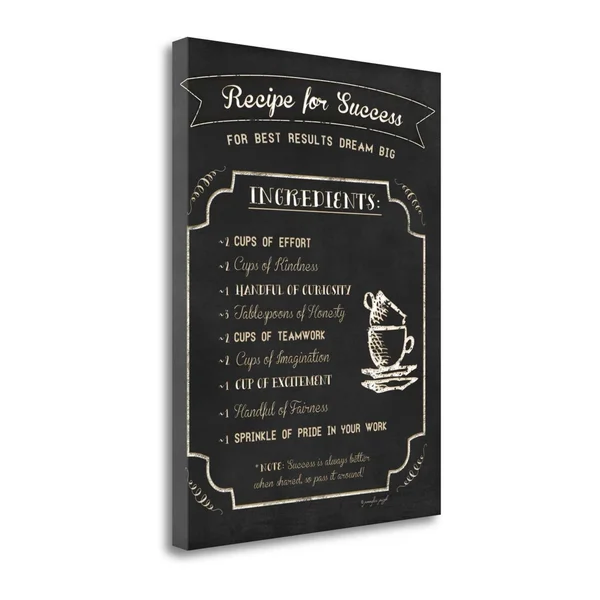 23x22 x 17x22 Recipe for Success by Jennifer Pugh Fine Art Giclee Print