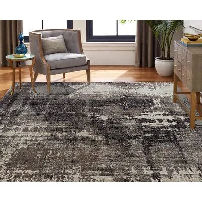 Rawtenstall Black/Gray Indoor, Outdoor Area Rug Williston Forge Rug Size: Rectangle 9&3x22 x 13&