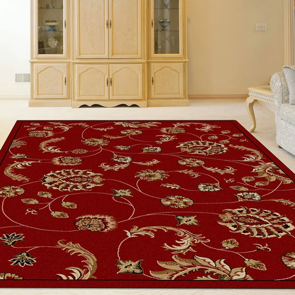 Radici Como 1835 7&9x22 x 11&0x22 Red Area Rug