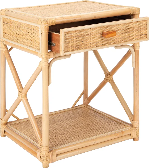 Safavieh Bali 1 Drawer 1 Shelf Nightstand - Natural