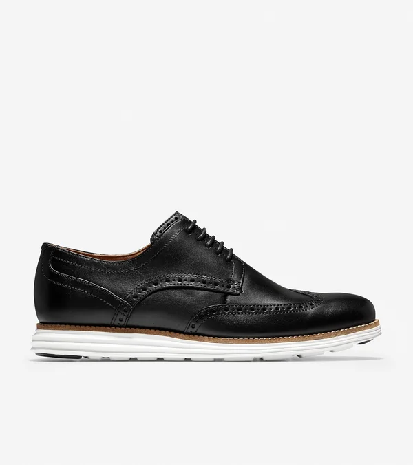 Men's Cole Haan Original Grand Wingtip Oxford - Black - Size 8.5