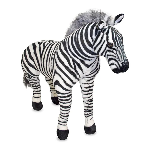 Melissa & Doug - Zebra Giant Stuffed Animal - black, white