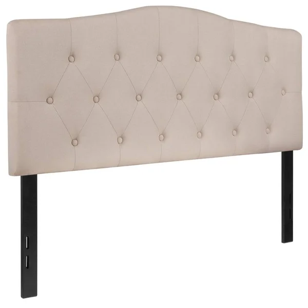Carnegy Avenue Beige Full Headboard Panel Design