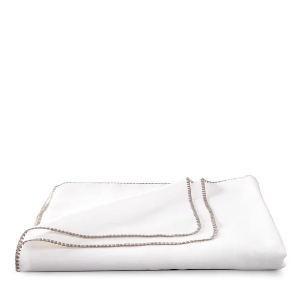 Matouk Calypso Tablecloth, 88x22 Round - Opal