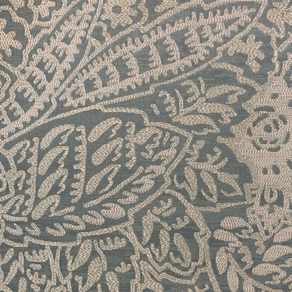 Plutus 24x22 x 24x22 Festive Jacquard Luxury Throw Pillow in Gray