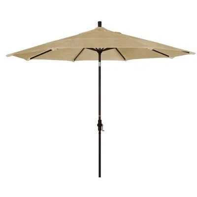 Pyatt Market Umbrella Sol 72 Outdoor Frame Color: Matte Black, Fabric Color: Jockey Red, Size: 9&