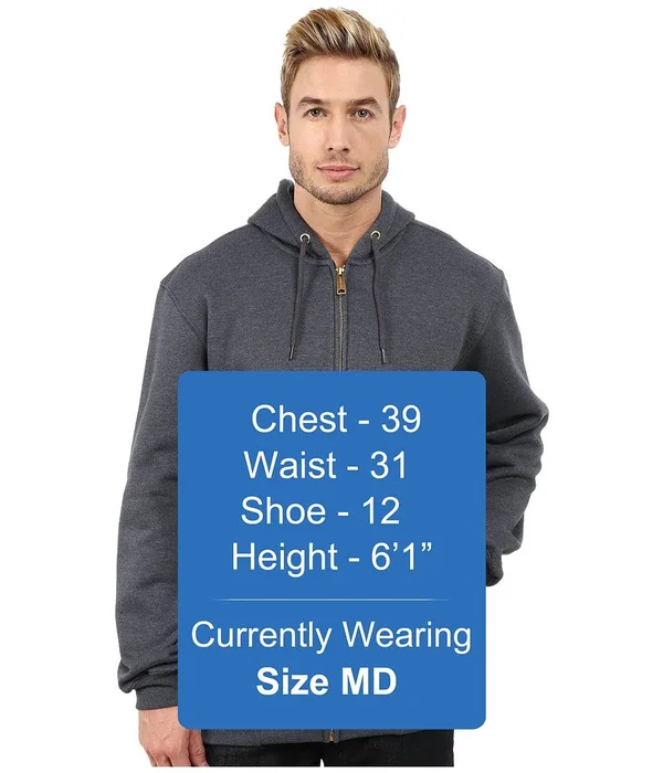 Carhartt Men's Midweight Hooded Zip Front Sweatshirt