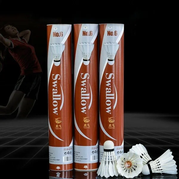 10X(12 Pcs - Lot Badminton Goose Down Badminton Ball Shuttlecock Outdoor Sports