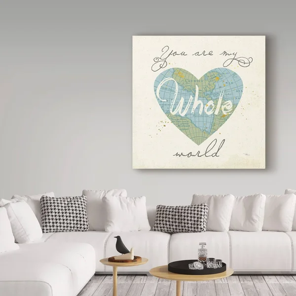 Trademark Fine Art Wap07510-C1818Gg Pela Studio 'Love Map II' Canvas A