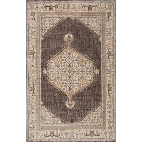 Hand-Knotted Alford Traditional Wool Area Rug (3&6 x 5&6) Purple Blue