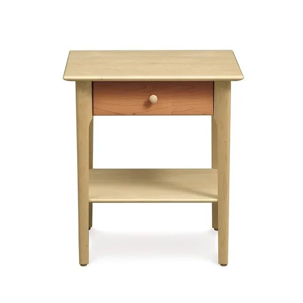 Copeland Furniture Sarah 1 Drawer Nightstand Color: Cocoa Maple, Height: 24x22