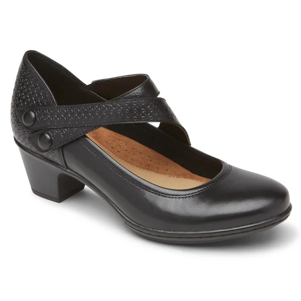 Cobb Hill Kailyn Asym - Women's Mary Jane - Black 11 Wide