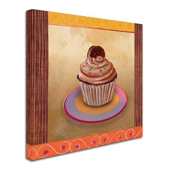 Trademark Fine Art Fiona Stokes-Gilbert-ALI 'Chocolate Delight' Canvas Art, Size: Small, White