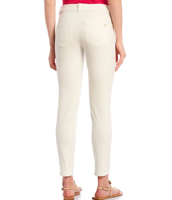 Calvin Klein Stretch Twill Cotton-blend 4-Pocket Twill Pants - 8