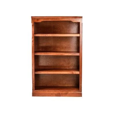 Alfano Standard Bookcase Three Posts Color: White - Size: (7 Shelves) 84x22 H x 30x22 W x 13x22 D