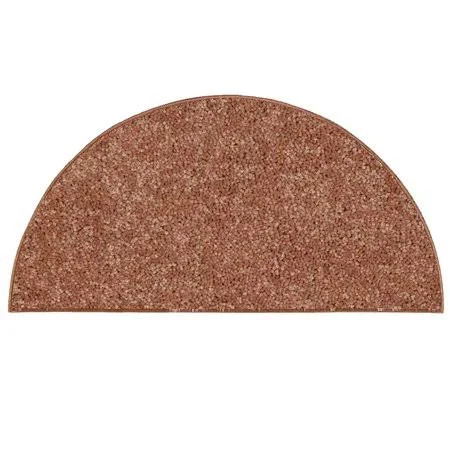 Home Queen Pet Friendly Area Rugs Rust - 48 inchx96 inch Half Round, Orange