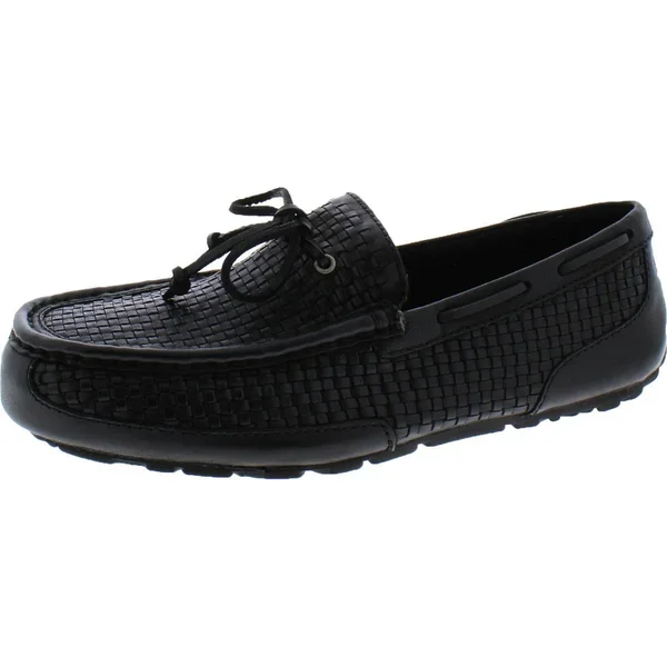 Ugg Mens Chester Leather Woven Driving Moccasins