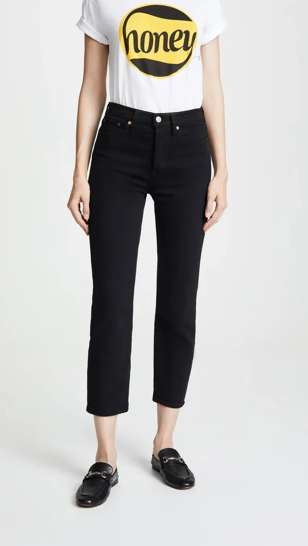 Levi&s Wedgie Straight Black Heart Jeans