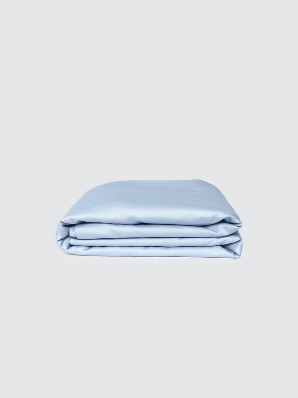 Molecule Cool Duvet COVER - King, Powder Blue
