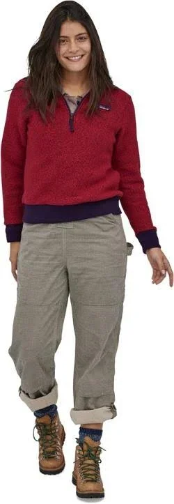 Patagonia Women's Woolyester Fleece Pullover - Molten Lava - XS