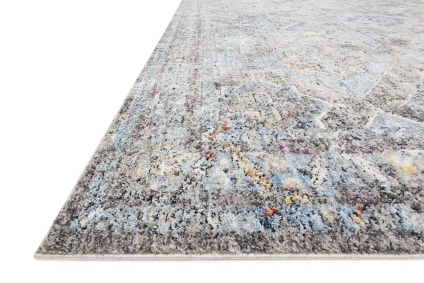 Loloi Dante DN-03 6&7x22 x 9&2x22 Granite - LT. Blue Area Rug