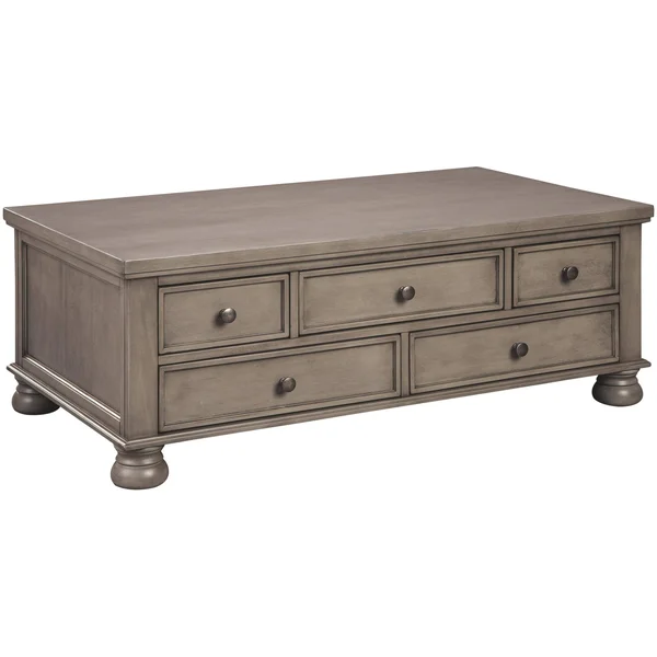 Signature Design by Ashley Lettner Rectangular Cocktail Table, Gray