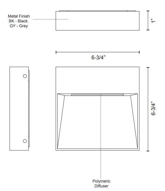 Kuzco Lighting EW71309-BK Casa Black Outdoor LED Wall Sconce