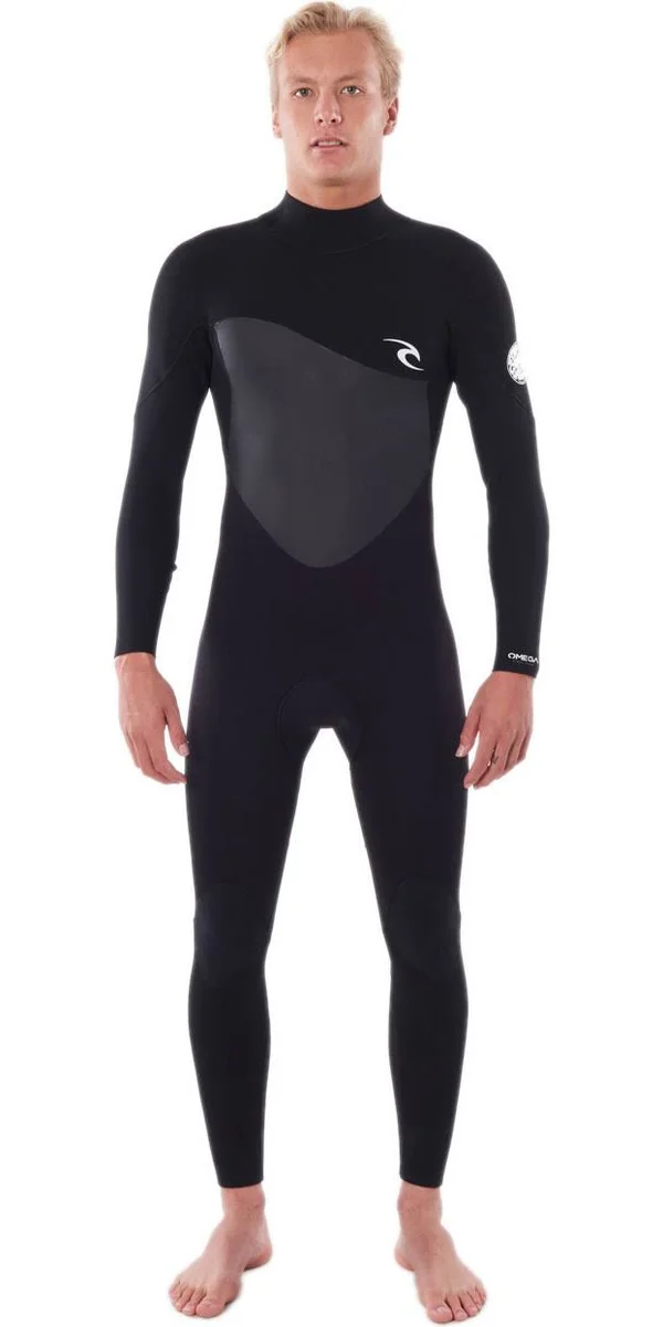 Rip Curl Omega 3/2mm Back Zip Mens Wetsuit - Black