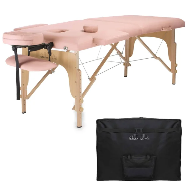 Saloniture Professional Portable Folding Massage Table with Carrying Case