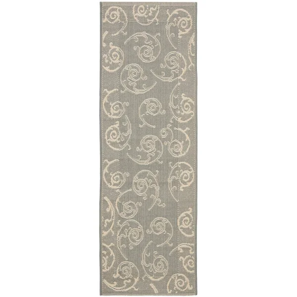 Safavieh Courtyard Grey - Natural Outdoor Area Rug - CY2665-3606 - 8& x 11&