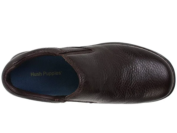 Hush Puppies Men's Lunar II Leather Shoes - Brown, 9
