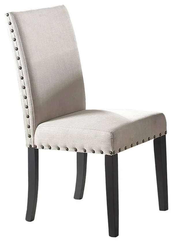 Best Master Furniture Antique Black Dining Side Chairs, Set of 2