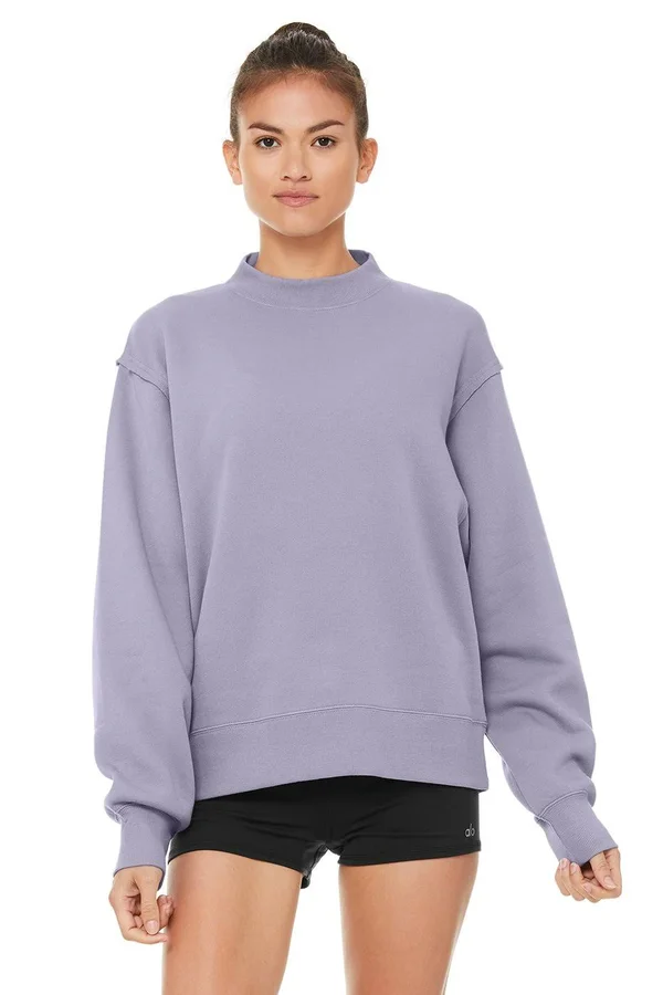 Alo Yoga, Freestyle Sweatshirt in Macaron Pink, Size: Medium