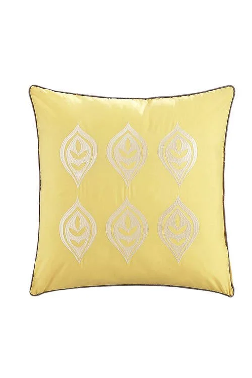 Parma Sicily Reversible Printed Comforter Set Yellow - Size: Queen
