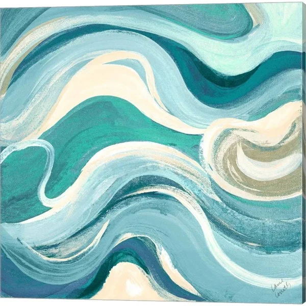 Curving Waves by Lanie Loreth - Canvas Art (Set of 2) Ivy Bronx