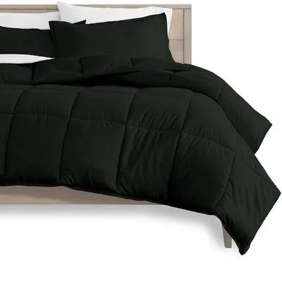 Cino Comforter Set Winston Porter Size: Twin XL, Color: Black/White
