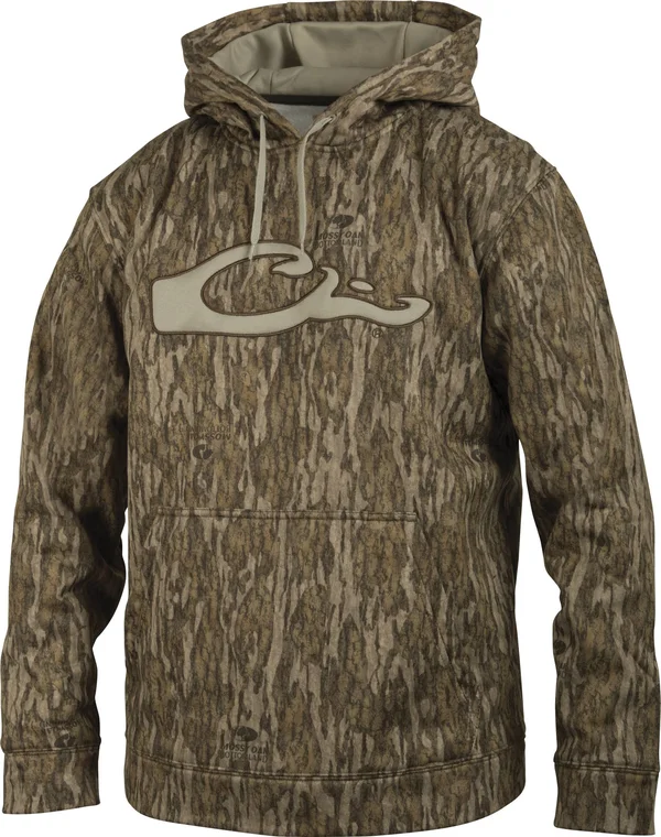 Drake Performance Hoodie, Mossy Oak Bottomland, Large