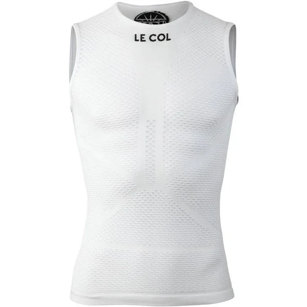 Le Col Pro Mesh Sleeveless Base Layer - White