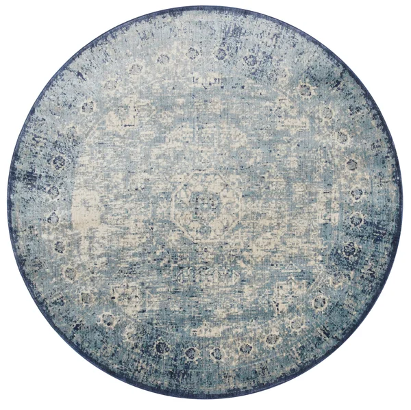 Loloi Anastasia AF-14 2&7x22 x 10& Light Blue, Ivory Rug