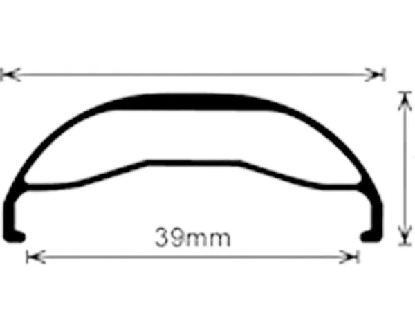 Velocity Dually 26x22 Disc Rim - 32H - Black