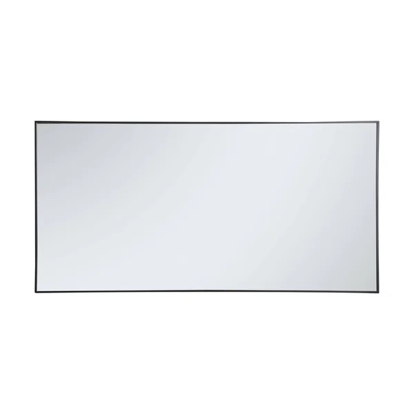 Elegant MR43672BK Metal Frame Rectangle Mirror 36 inch in Black