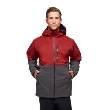Black Diamond Men's BoundaryLine Mapped Jacket - Small - Black - Carbon