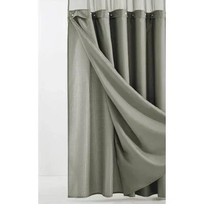 Zella Shower Curtain Liner Color: Grey/Silver