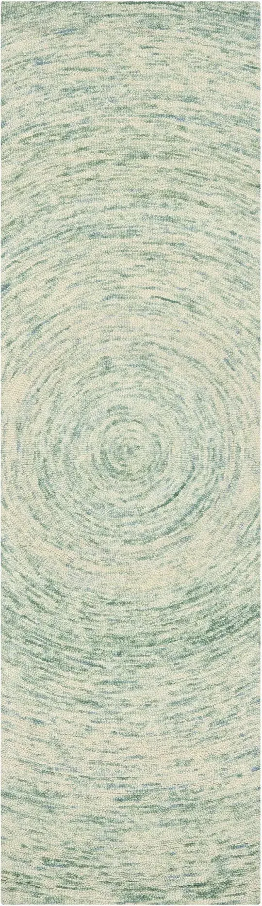 Safavieh 6& x 6& Round Ikat IKT635A Ivory - Blue Rug