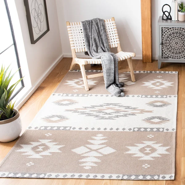 Safavieh Augustine Rug Collection AGT426E - Taupe, Cream - 4& x 6&