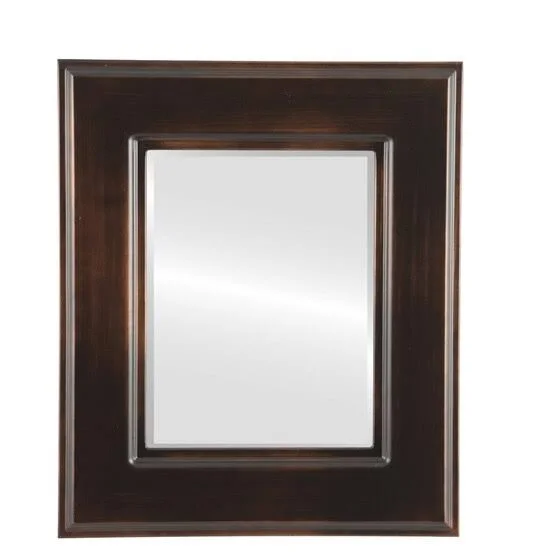 Marquis Framed Rectangle Mirror - Rubbed Bronze