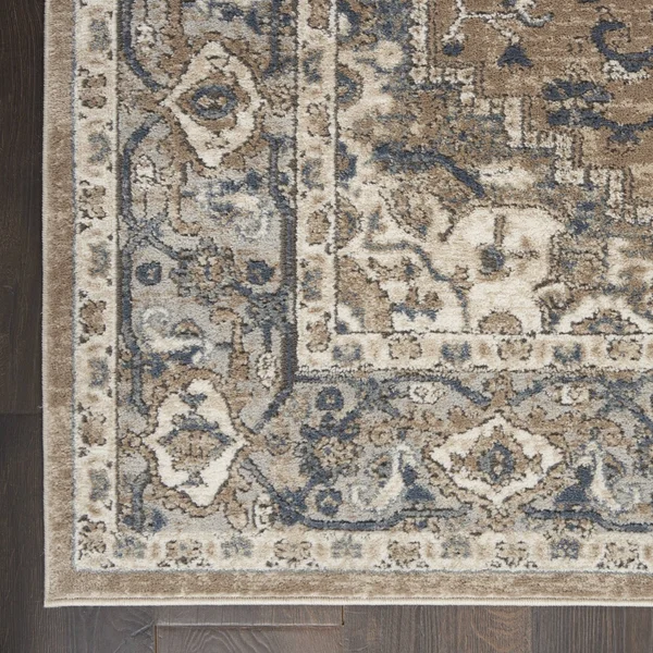 Nourison Concerto CNC05 Area Rug, Beige/Grey, 3&9x22 x 5&9x22