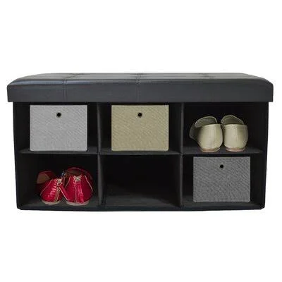 Evann Foldable Storage Ottoman Winston Porter